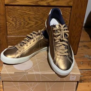 VEJA Gold Leather Sneakers